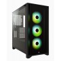 Corsair | Tempered Glass Mid-Tower ATX Case | iCUE 4000X RGB | Side window | Mid-Tower | Black | Power supply included No | ATX - 2